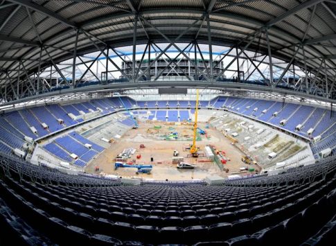 Webber (NW) was a supplier to the Everton FC stadium project. Picture by Everton FC